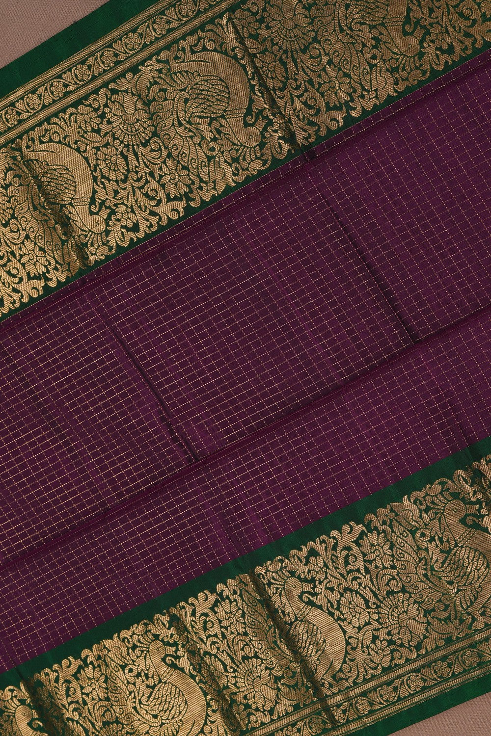 South Silk Purple Saree