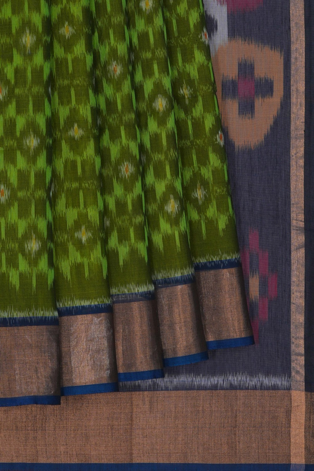Image of South Cotton-Silk Ikat Saree