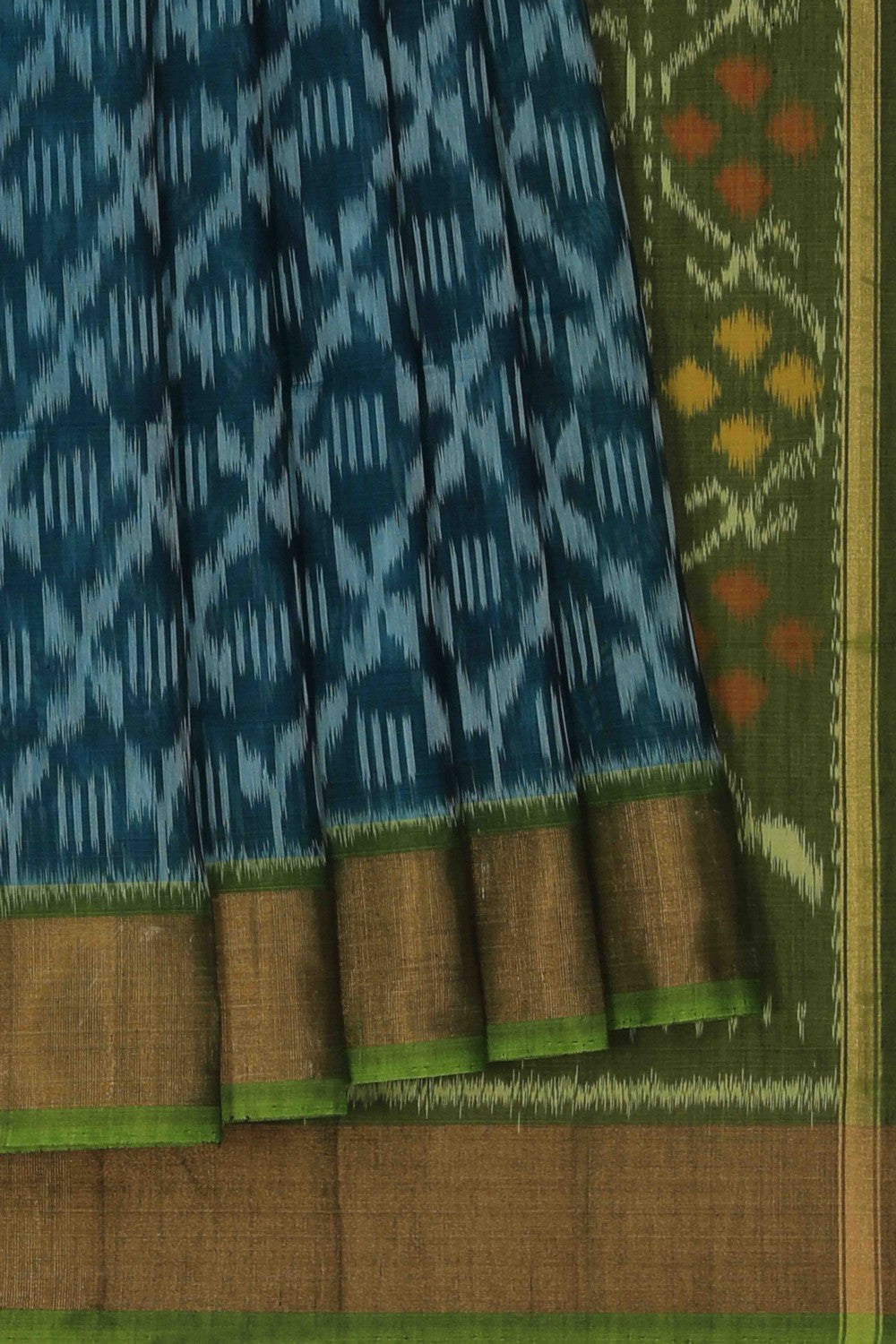 Image of South Cotton-Silk Ikat Saree