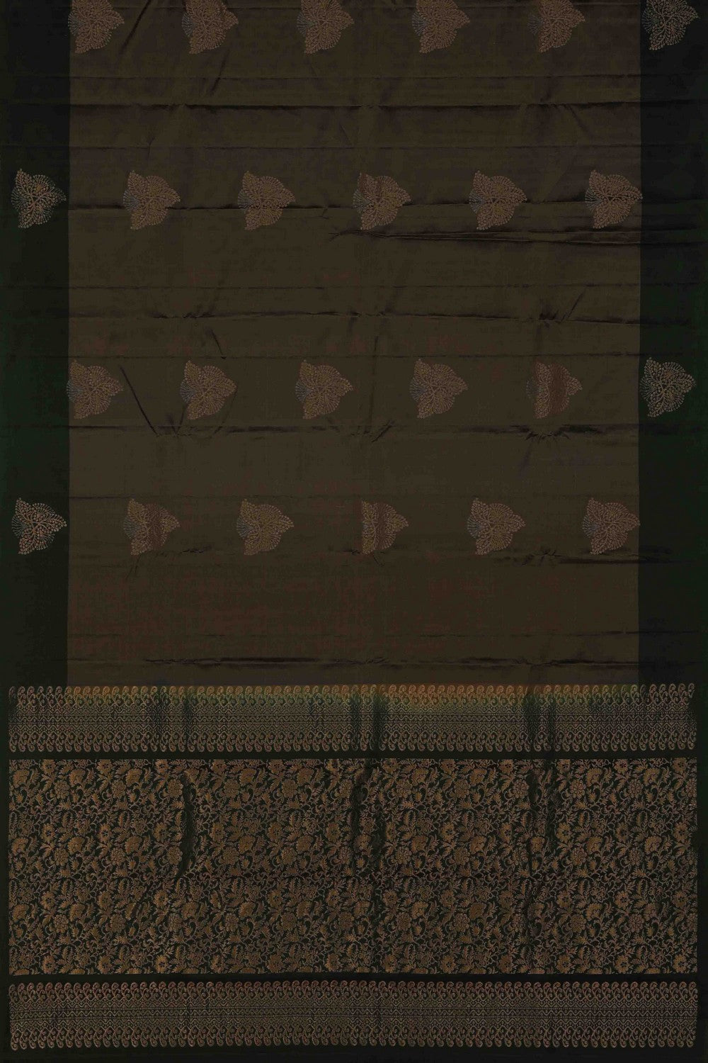 South Silk Moss Grey Saree