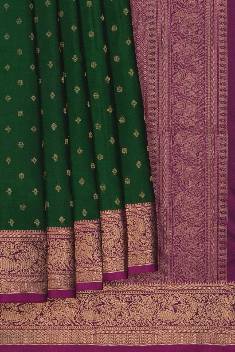 Image of South Silk Green Saree