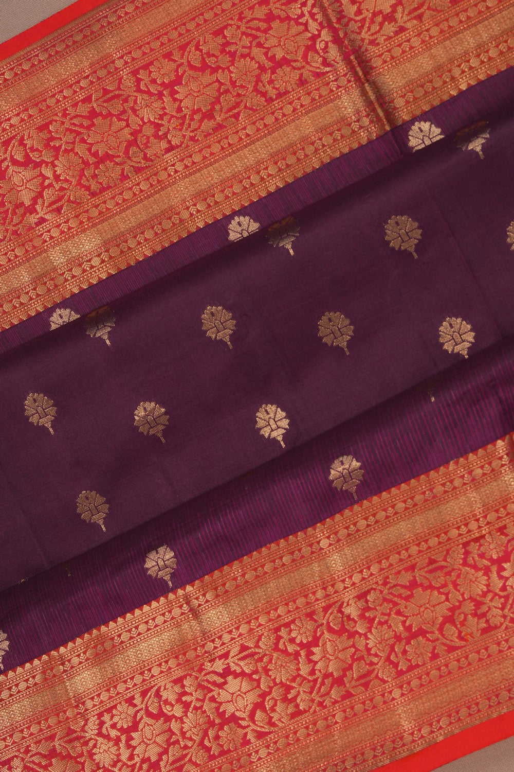 South Silk Violet Saree