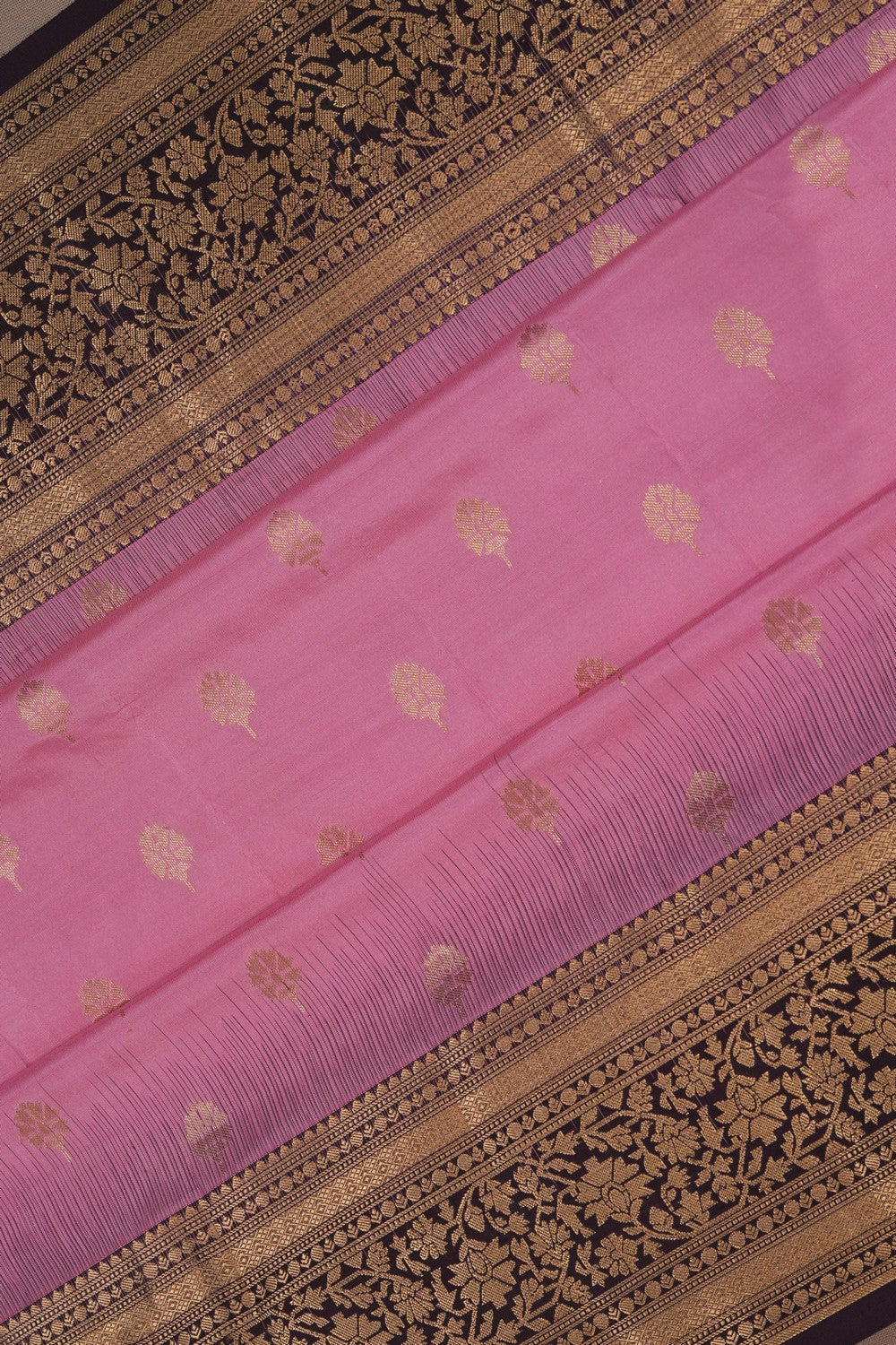 South Silk Pink Saree