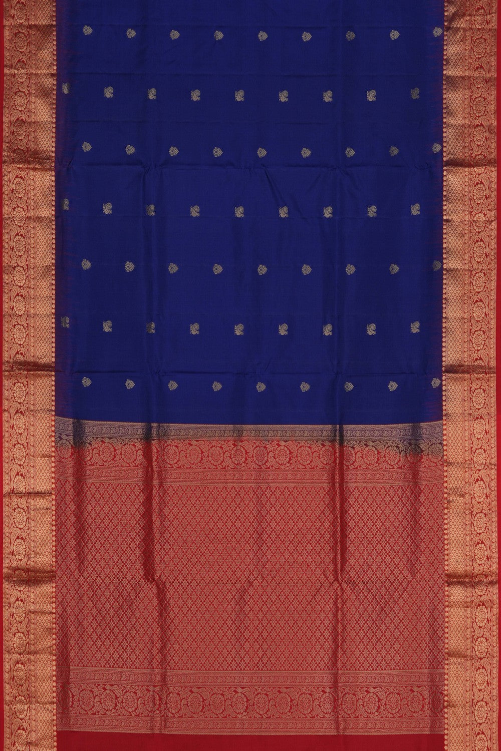 Image of South Silk Indigo Blue Saree