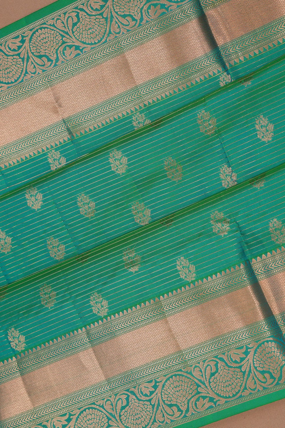 Image of South Silk Sea Green Saree