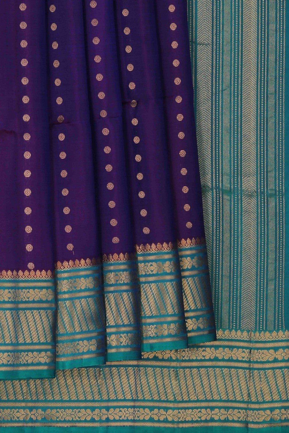 Image of South Silk Purple Saree