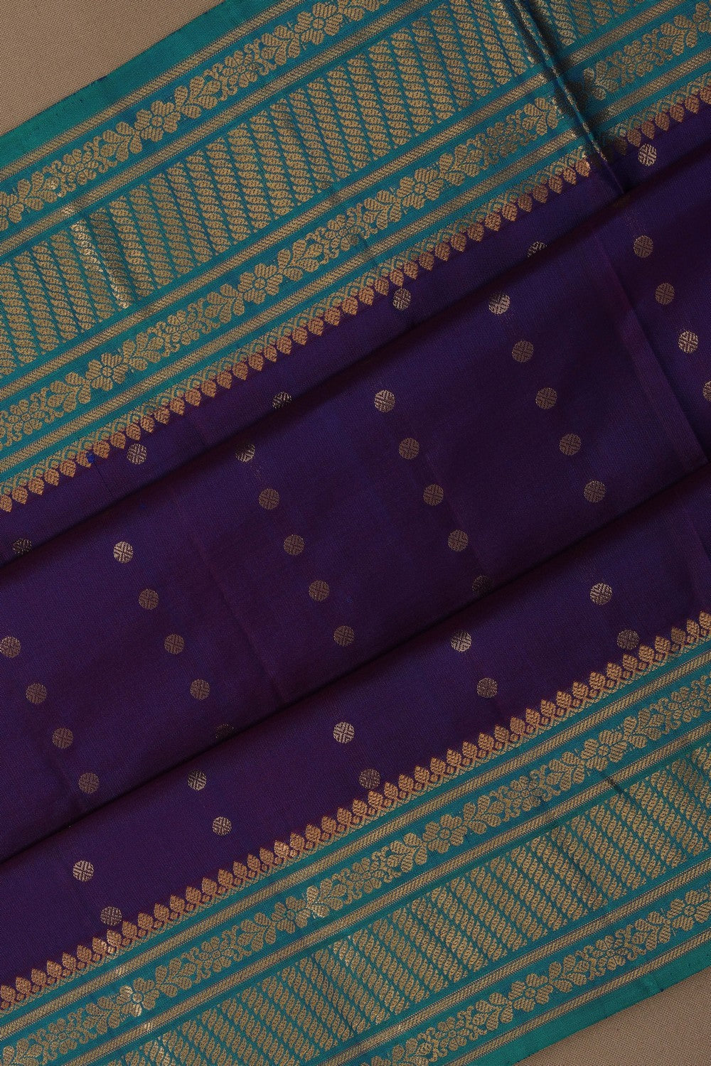 Image of South Silk Purple Saree
