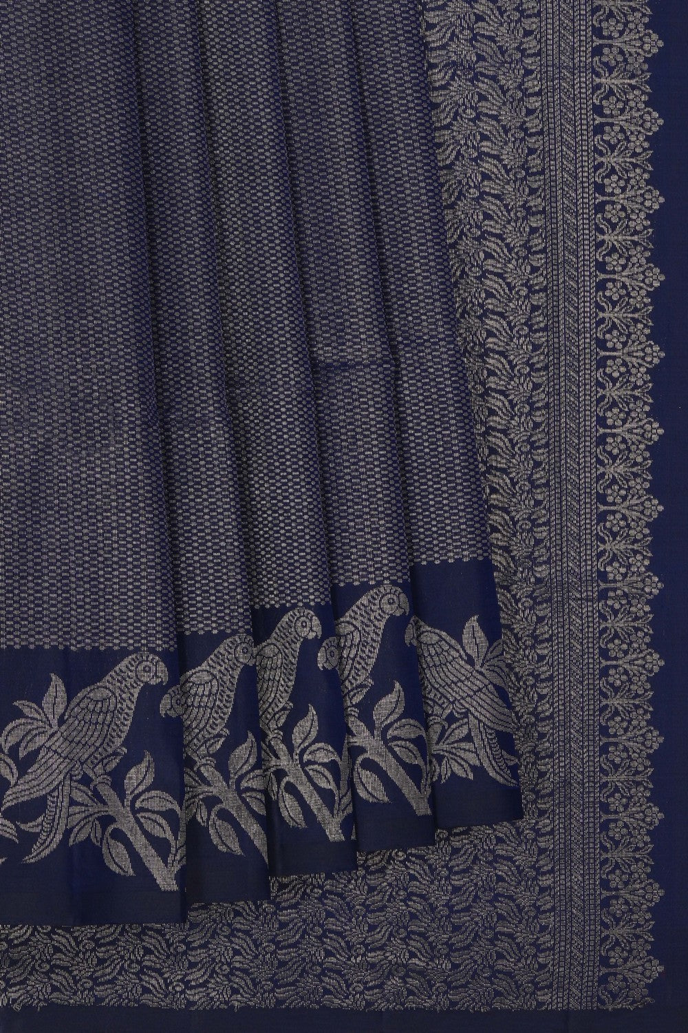 South Silk Navy Blue Saree