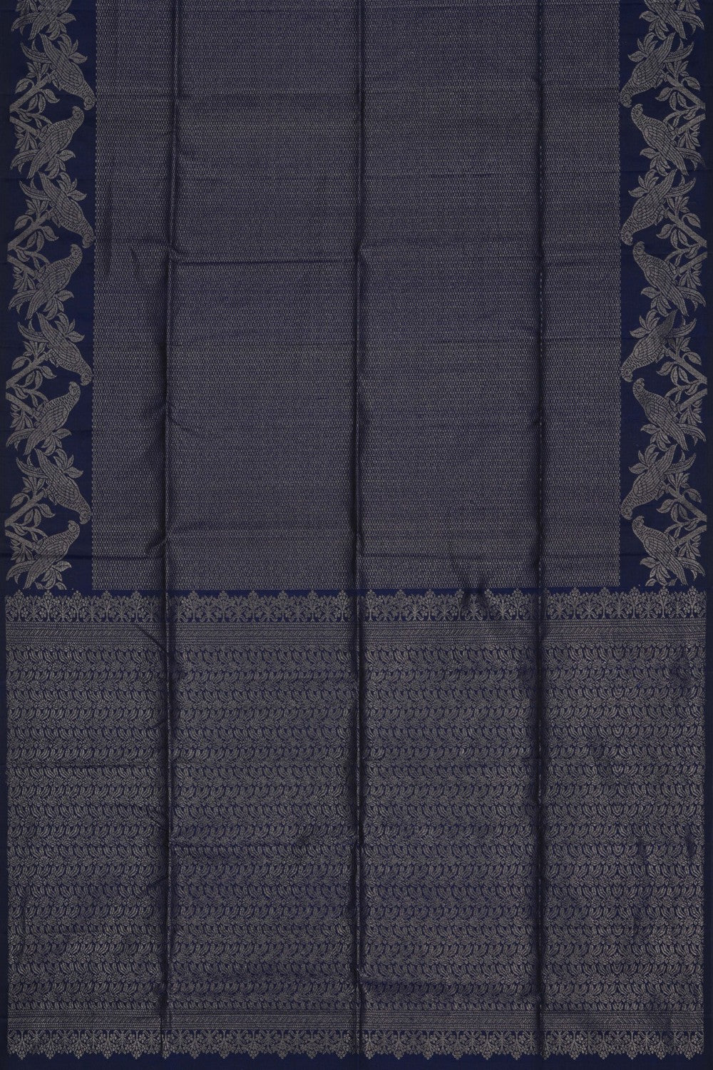 South Silk Navy Blue Saree