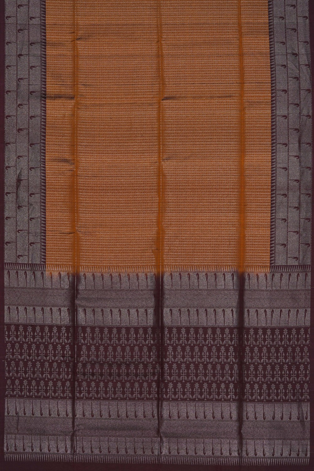 South Silk Fenugreek Green Saree