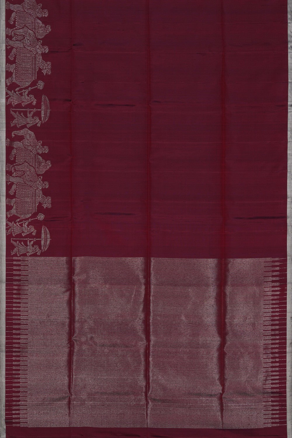 Image of South Silk Maroon Saree