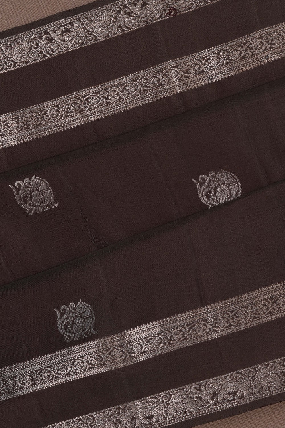 South Silk Moss Brown Saree