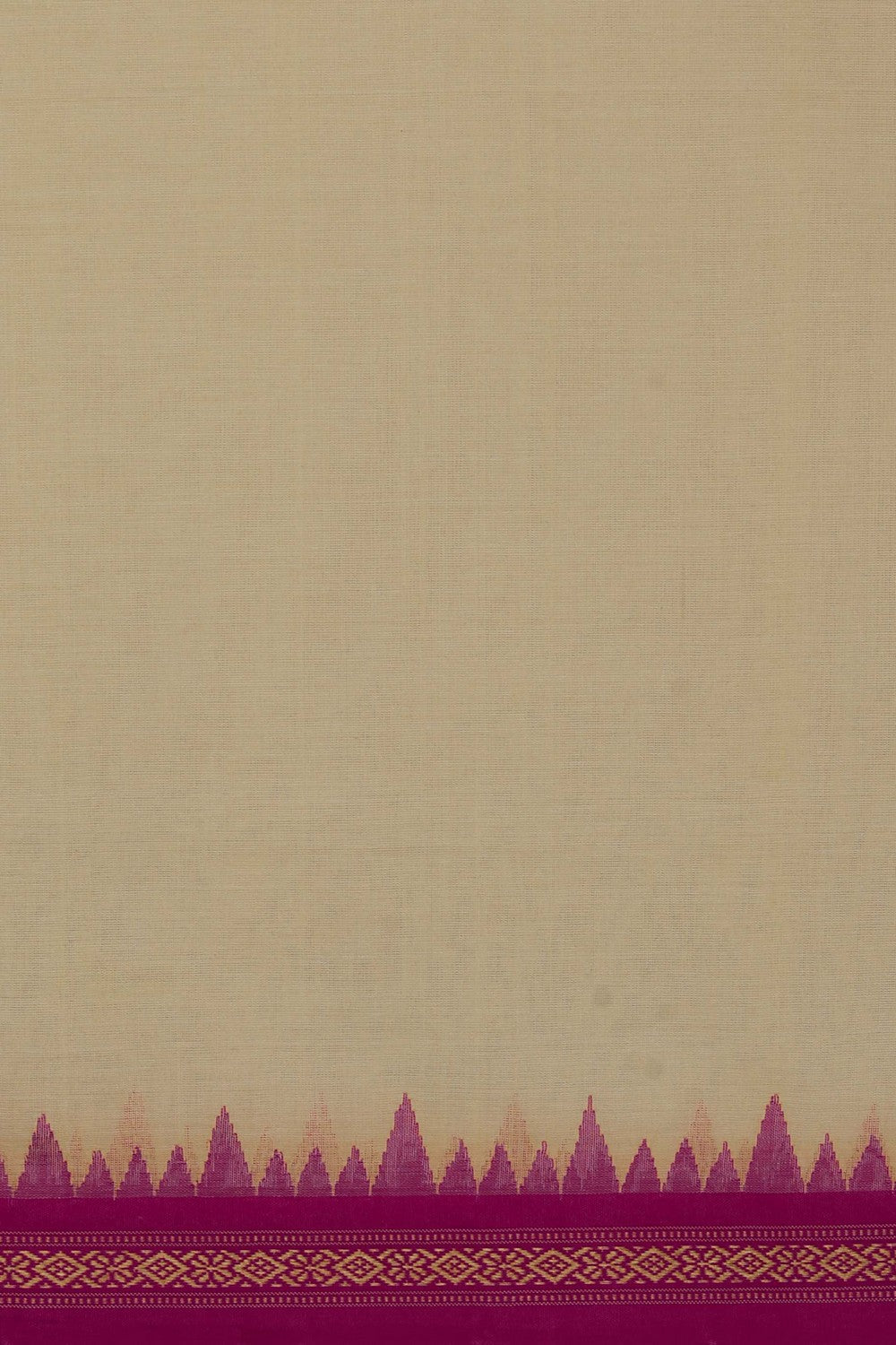 Image of Uppada Cotton Cream Saree