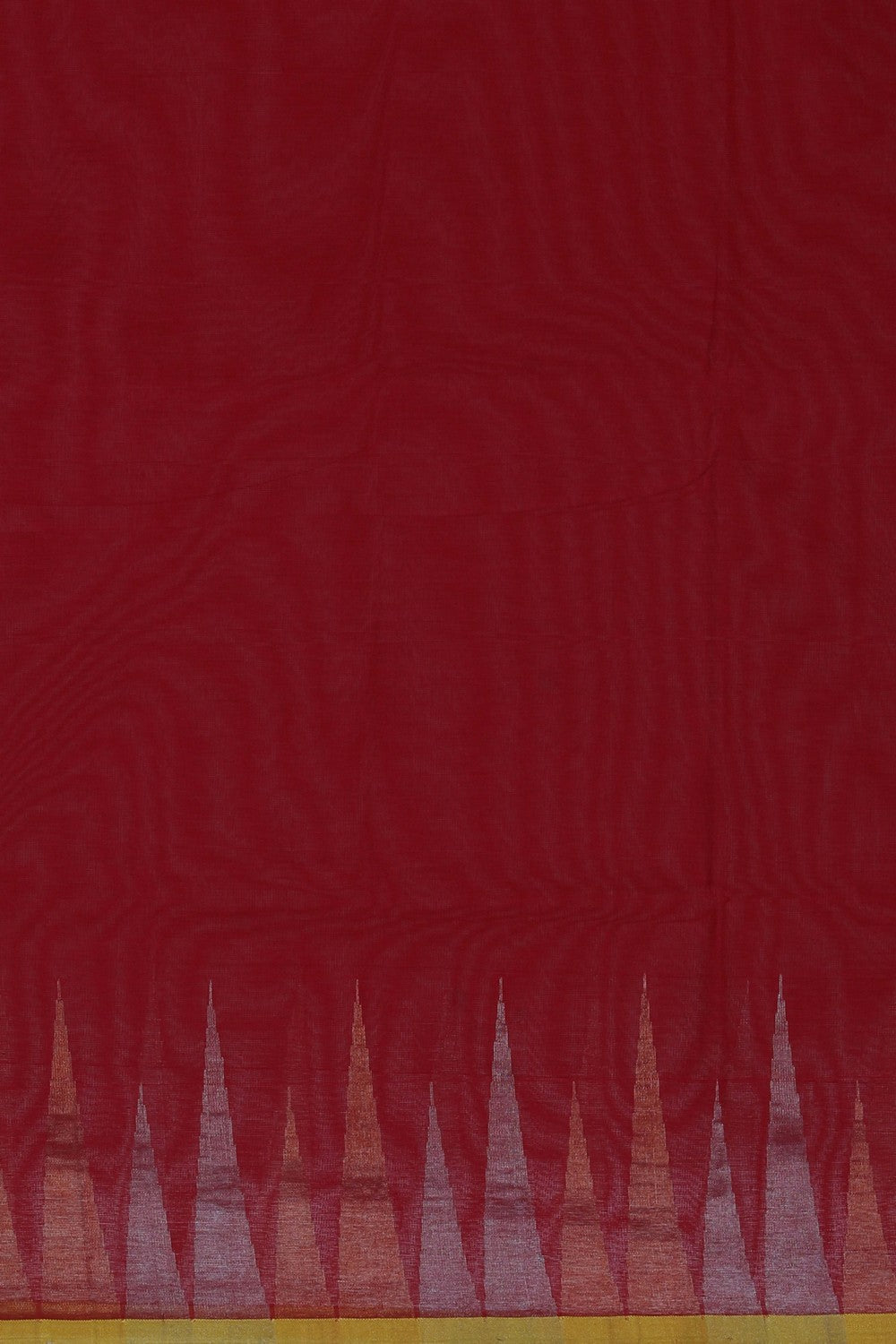 Image of Uppada Cotton Red Saree