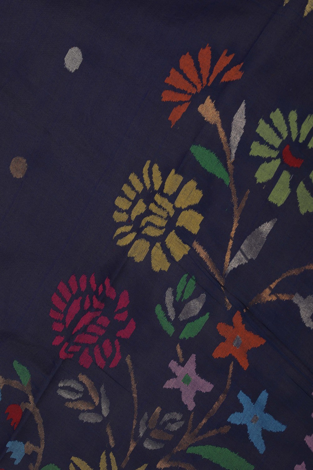 Uppada Cotton Blue Saree