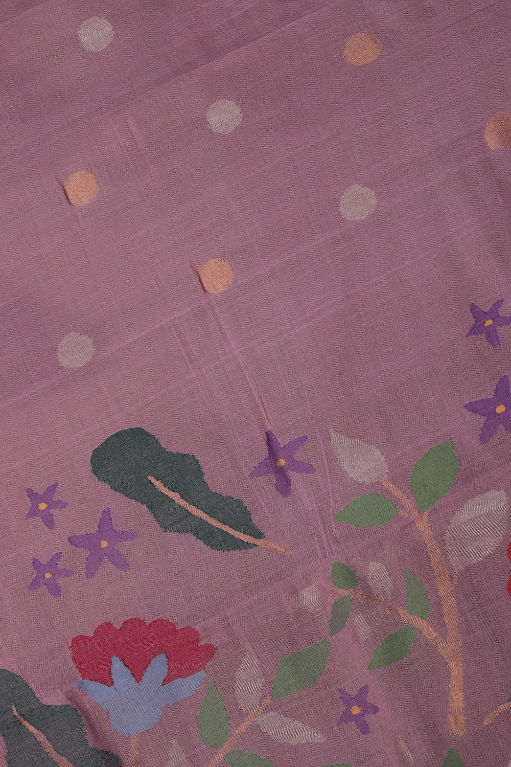 Uppada Cotton Pink Saree