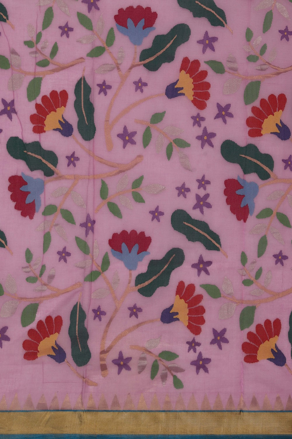 Uppada Cotton Pink Saree