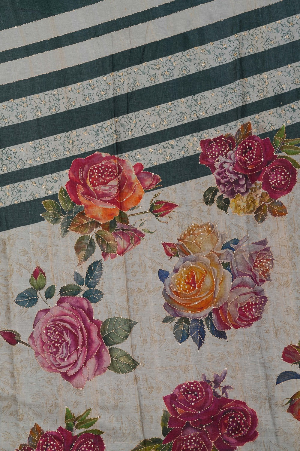 Image of A Tussar Embroidery Saree