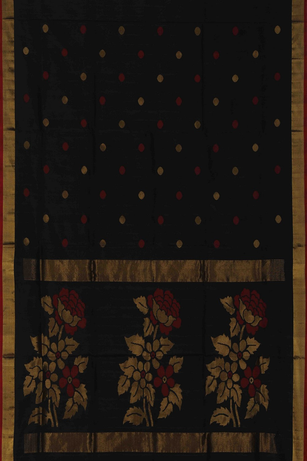 Uppada Silk Black Saree