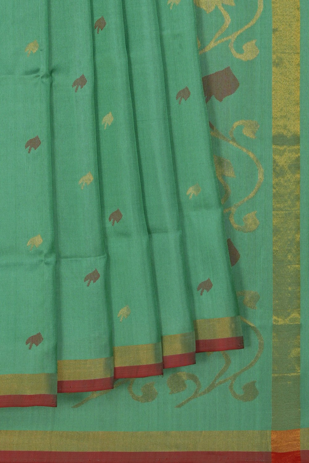 Uppada Silk Green Saree