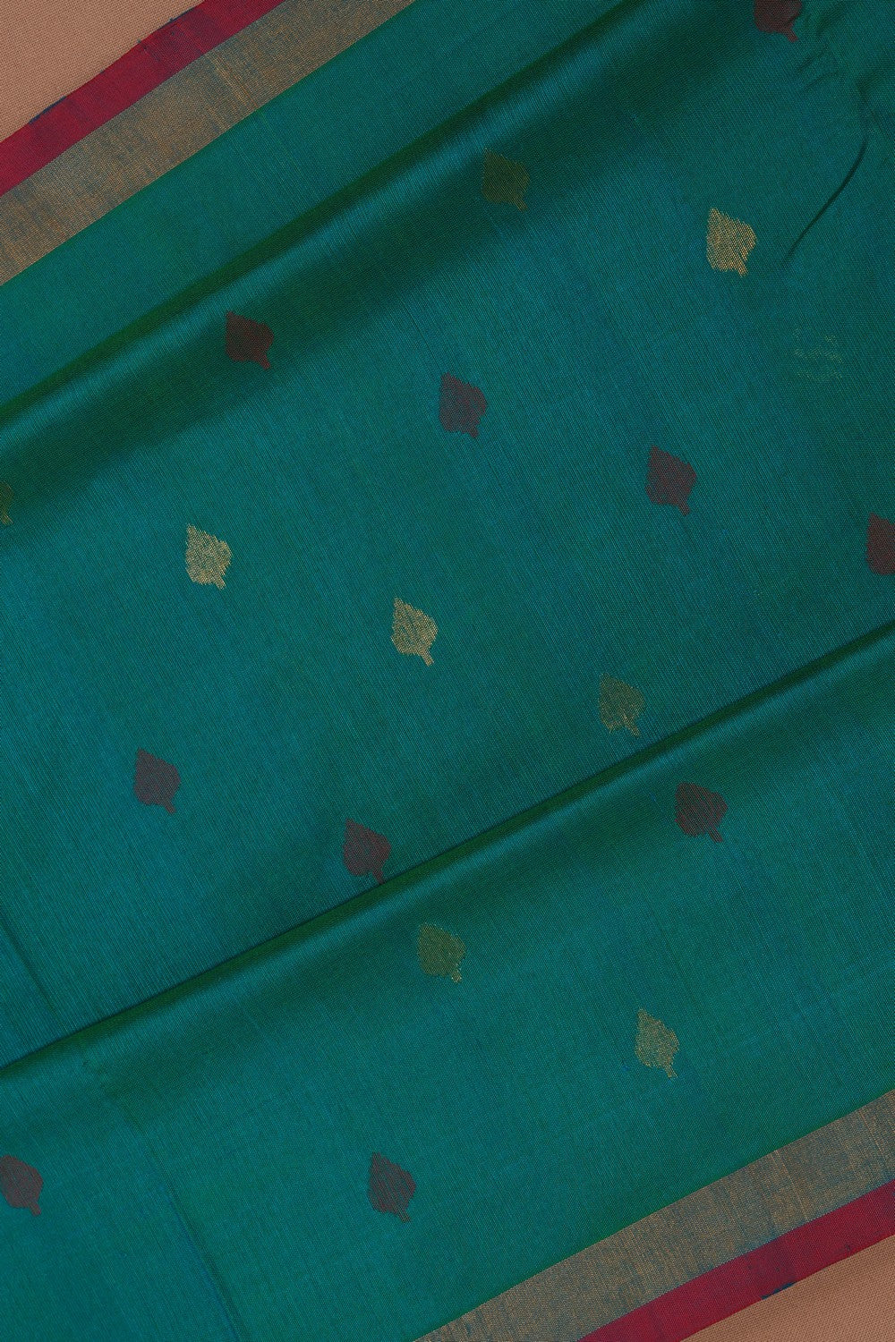 Image of Uppada Silk Sea Green Saree