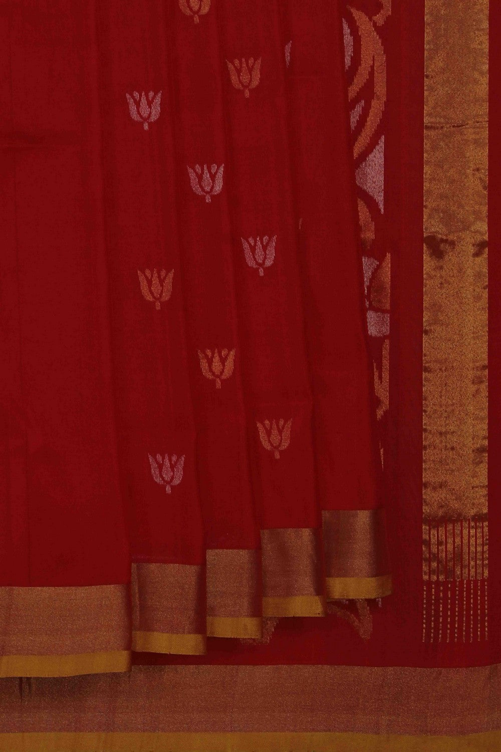 Image of Uppada Silk Red Saree