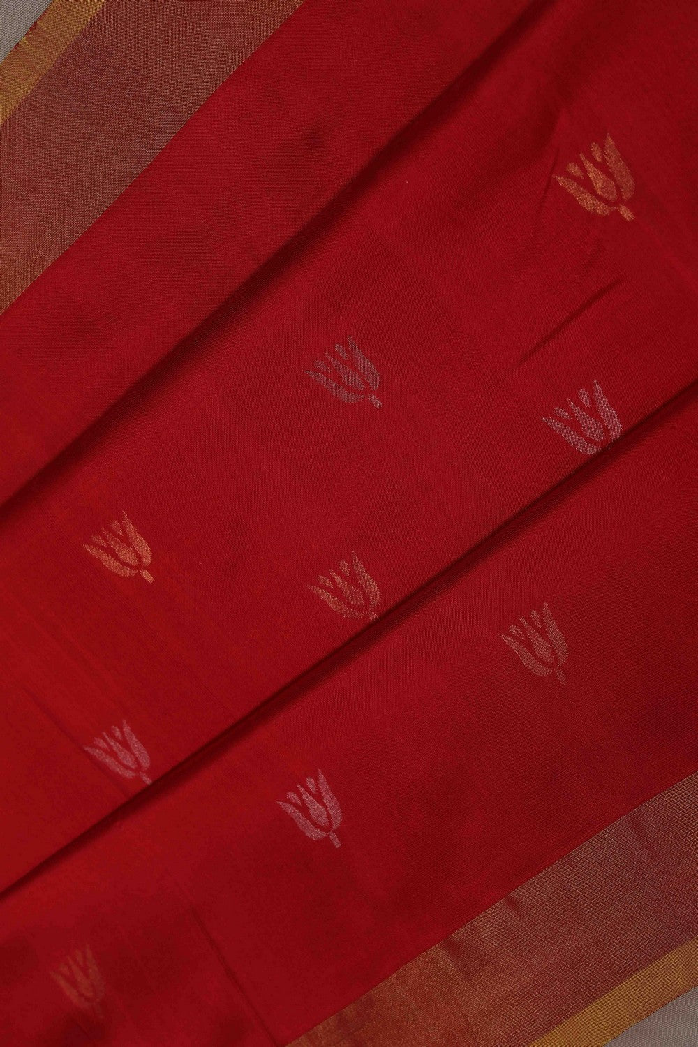 Image of Uppada Silk Red Saree