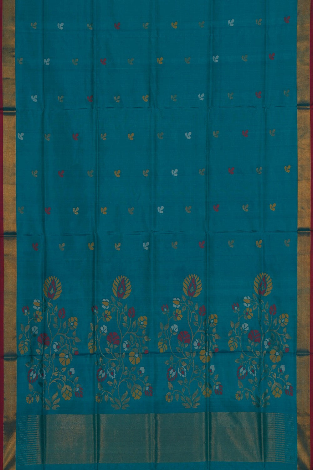 Image of Uppada Silk Blue Saree