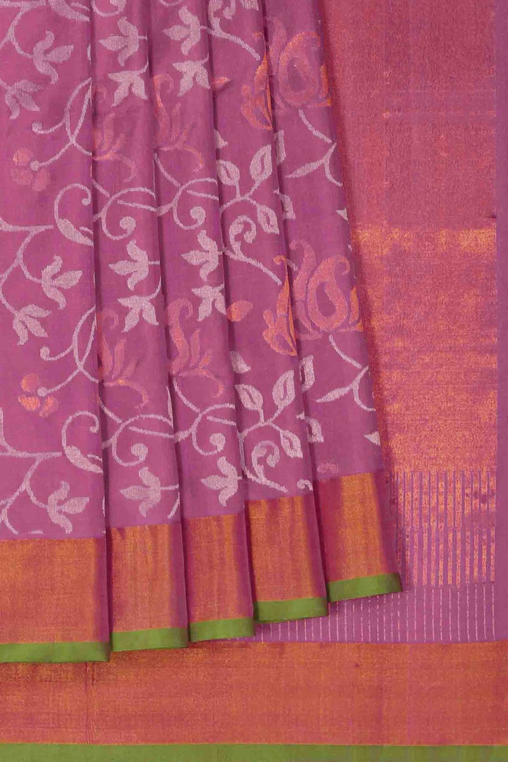 Image of Uppada Silk Purple Saree