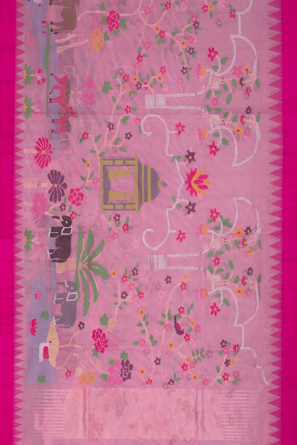 Ponduru Cotton Pink Saree