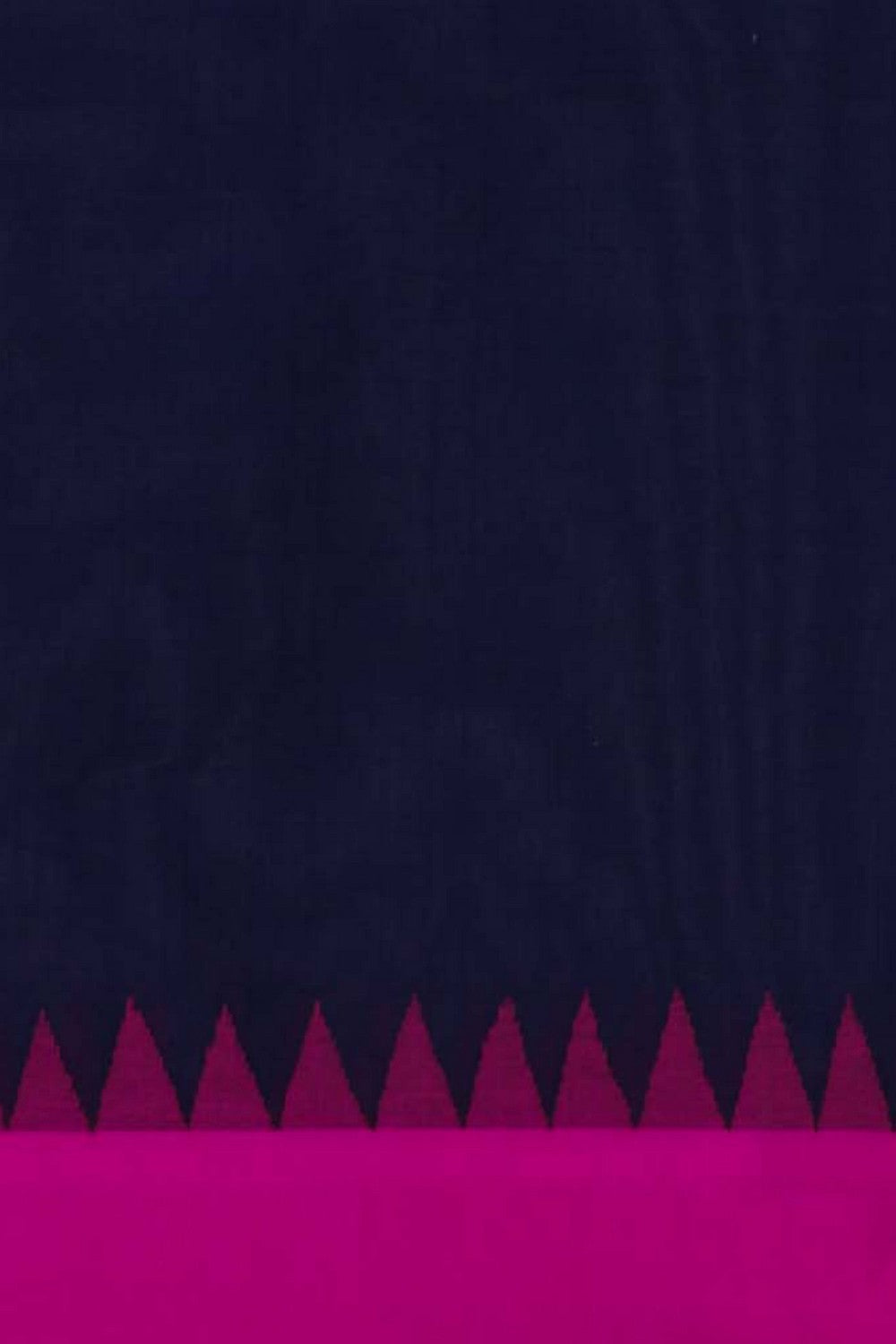 Image of Ponduru Cotton Navy Blue Saree