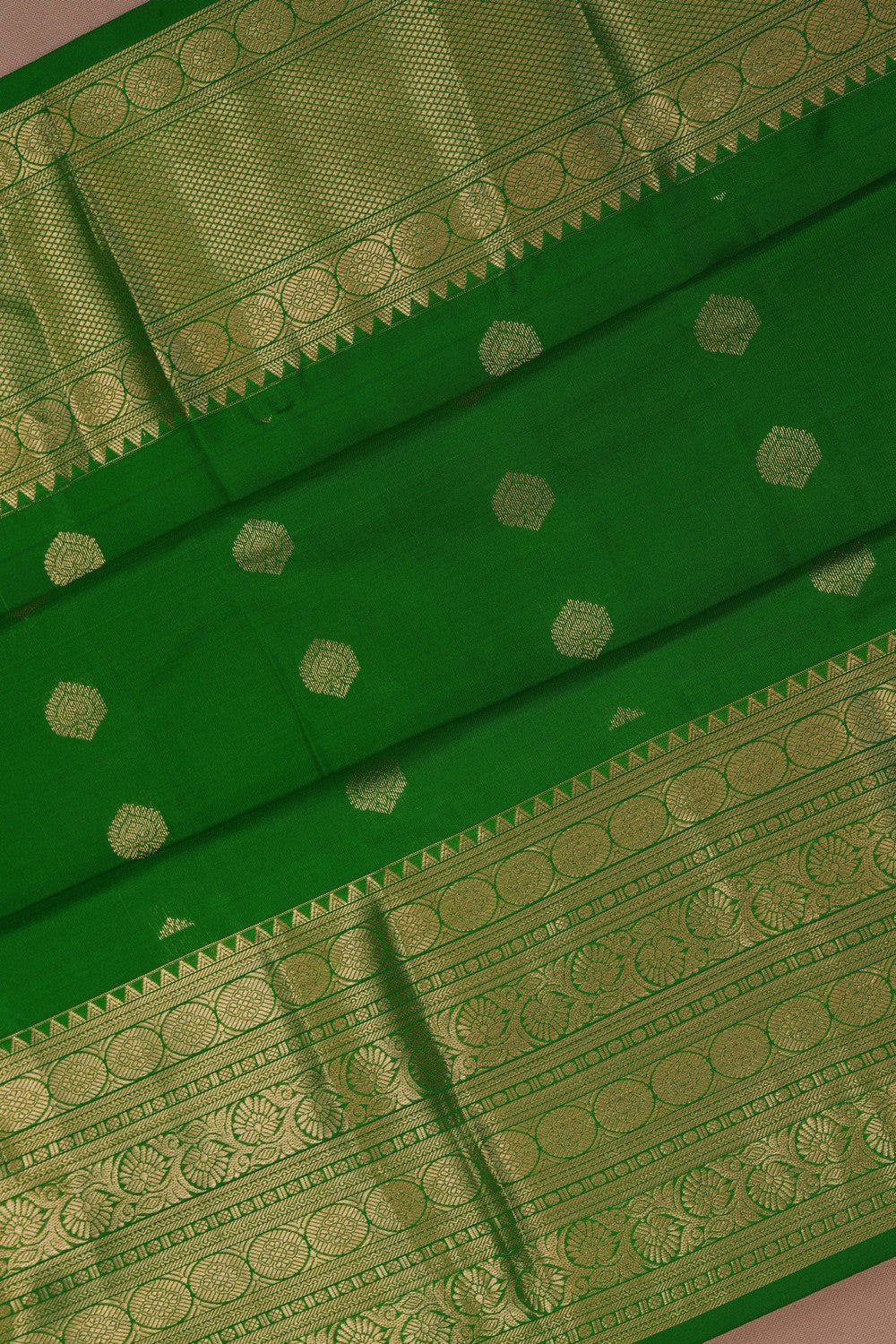 Image of South Silk Green Saree