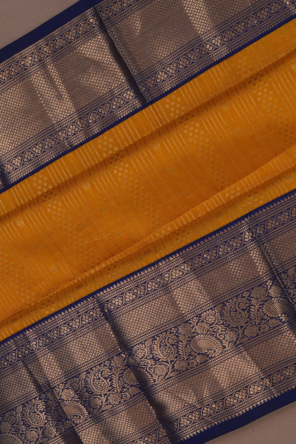 Image of South Silk Yellow Saree