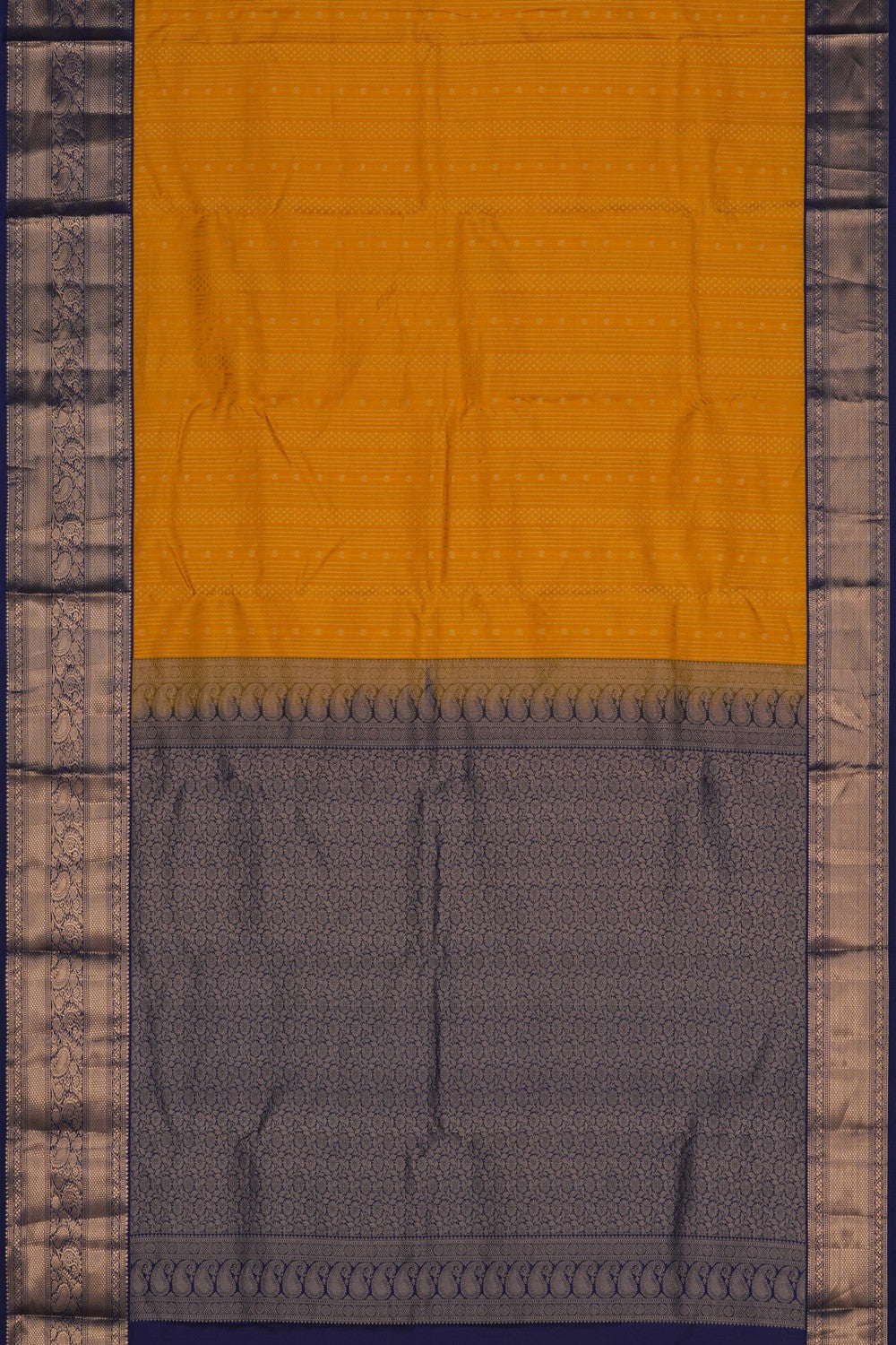 Image of South Silk Yellow Saree
