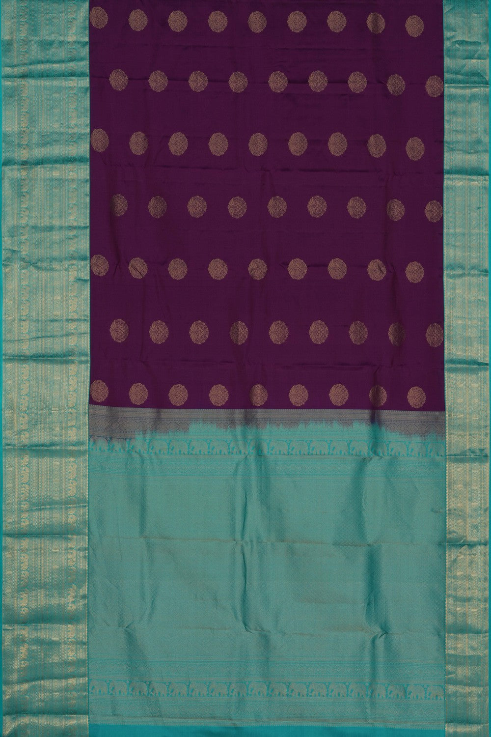 Image of South Silk Purple Saree