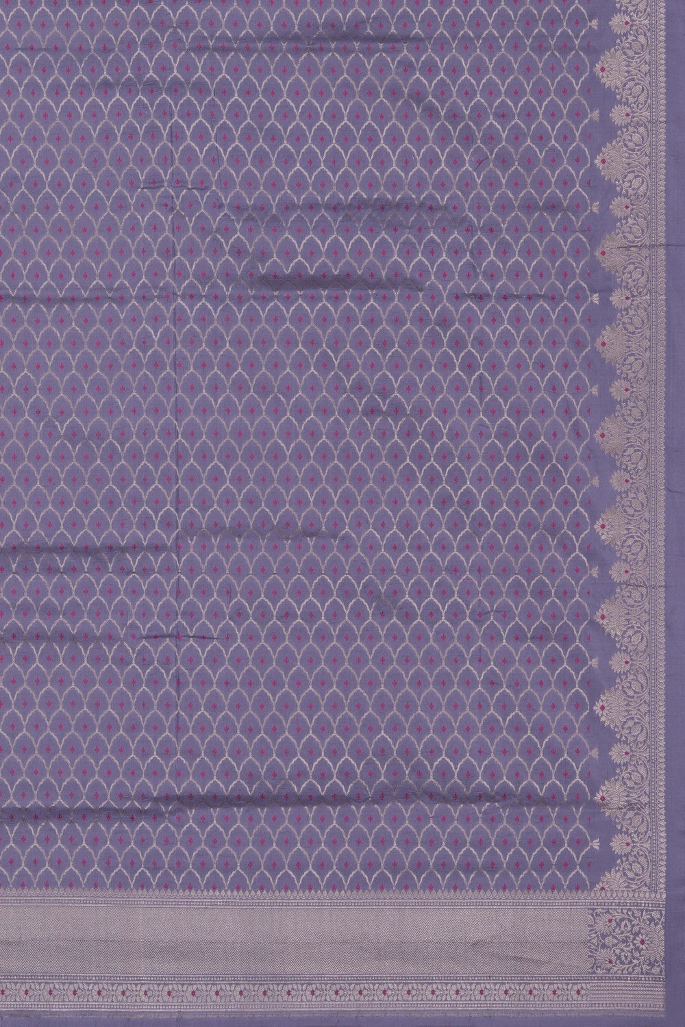 Image of Banarasi Katan Silk Grey Saree