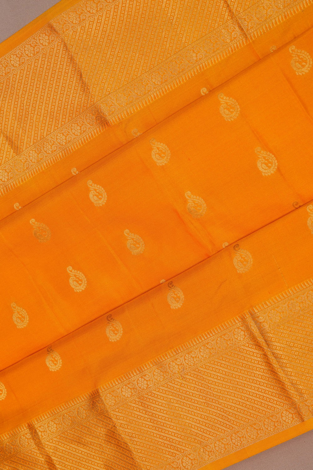Image of South Silk Yellow Saree