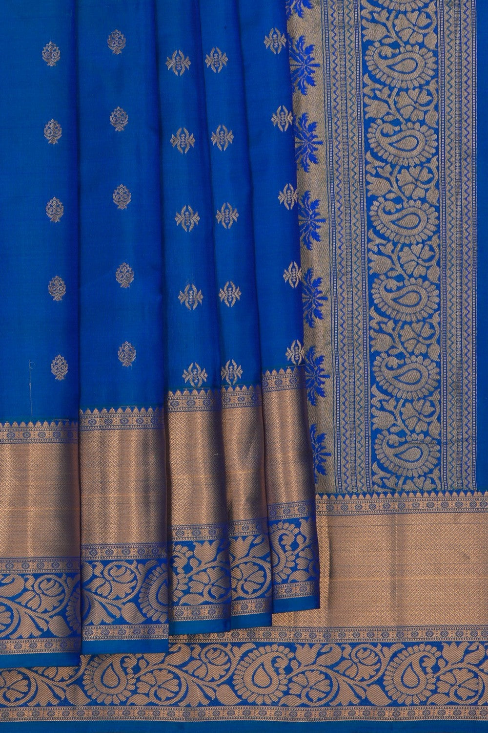 South Silk Blue Saree