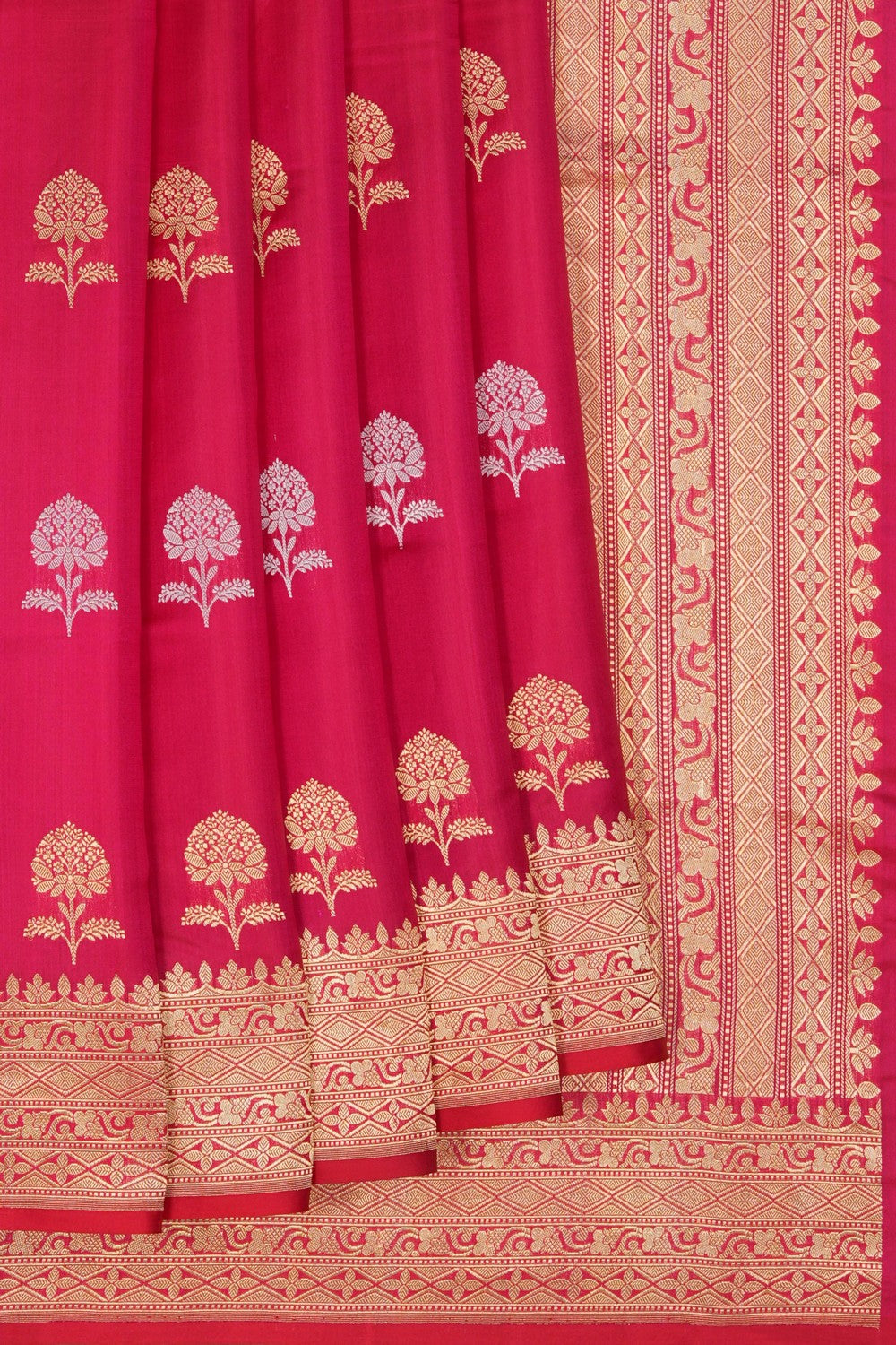 South Silk Pink Saree