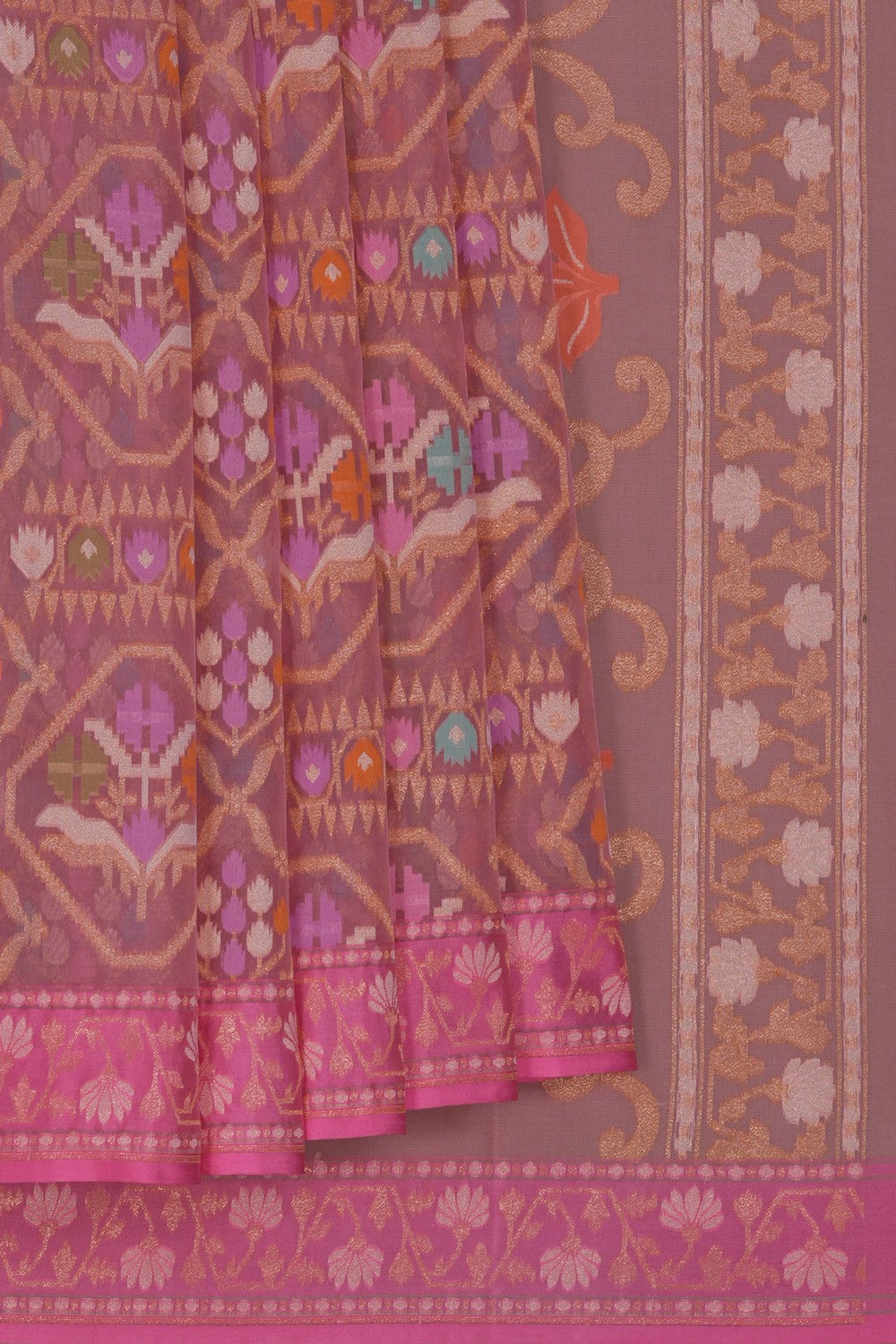 Image of Banarasi Kora Rangkat Saree