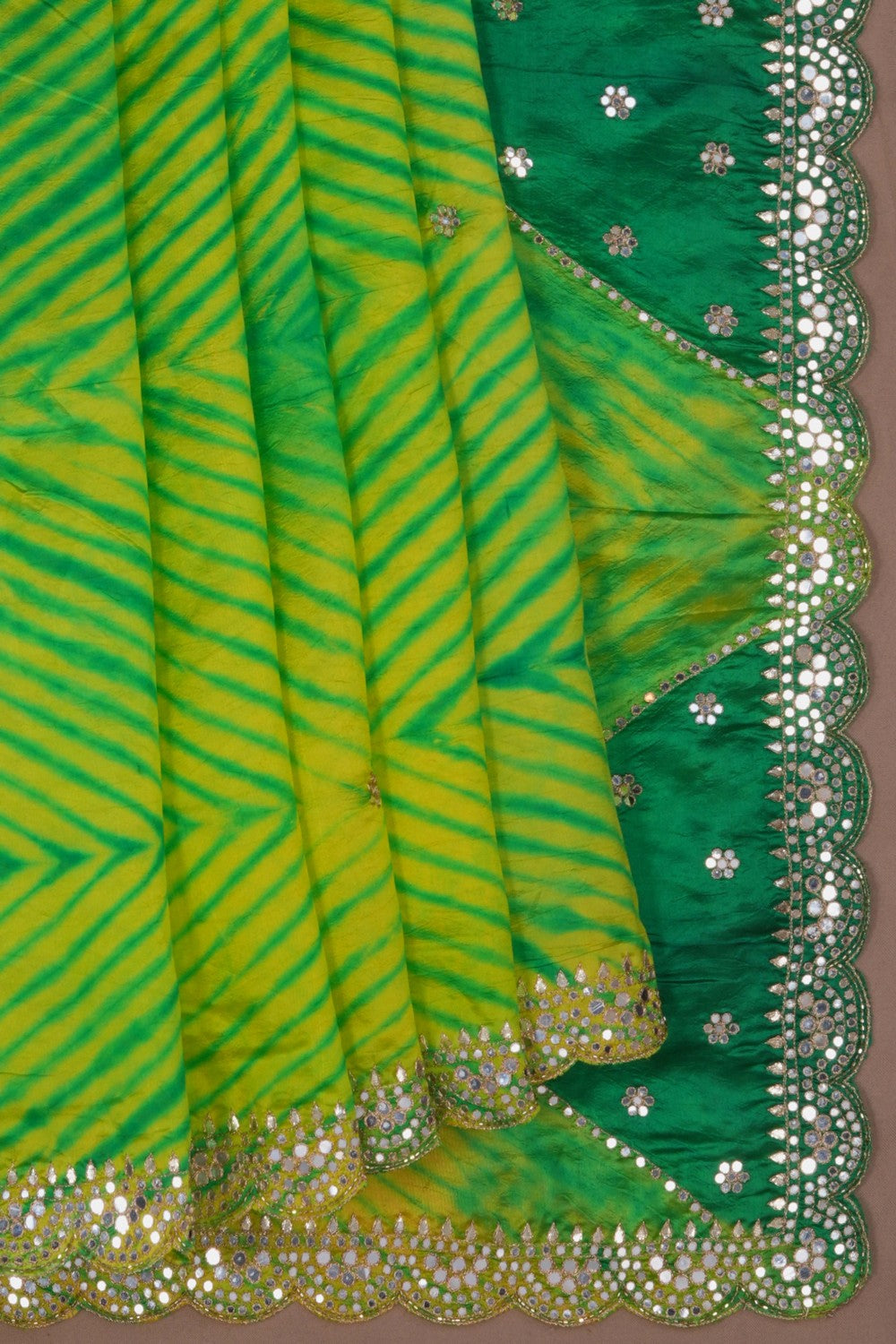 Image of A Beautiful Silk Embroidery Saree
