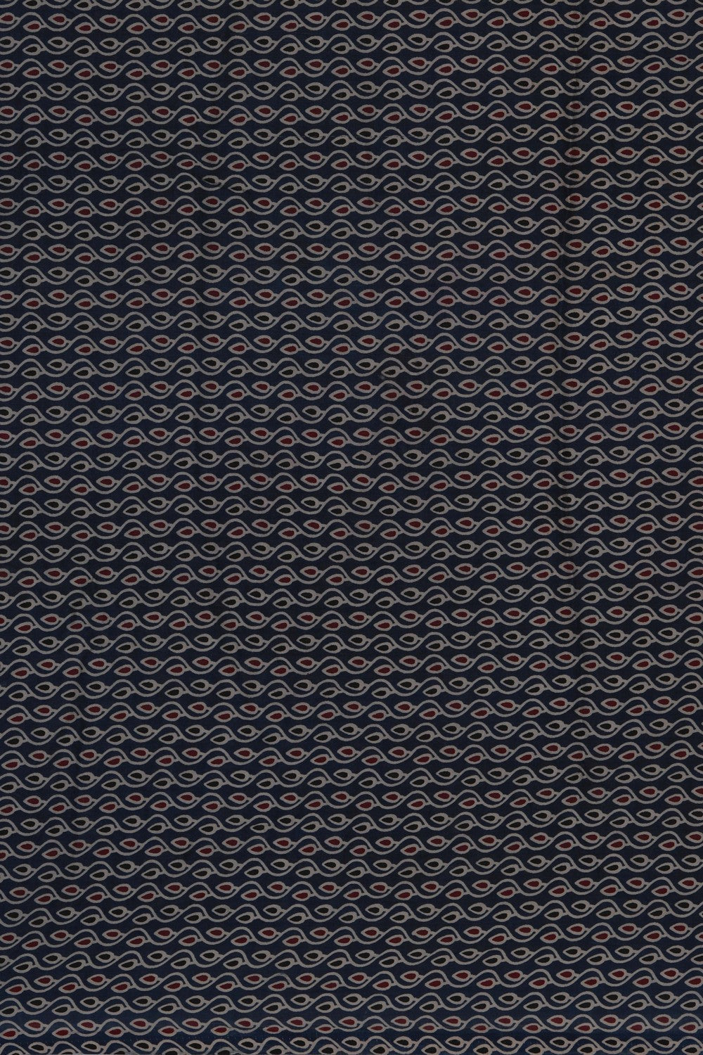 Image of Ajrakh-inspired Printed Bandhani Saree