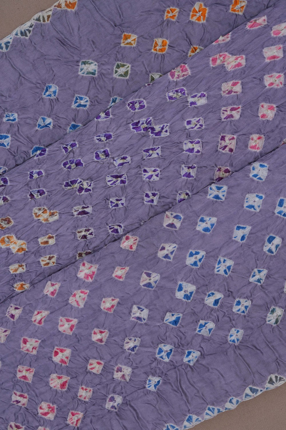 Image of Shibori-inspired Printed Bandhani Saree