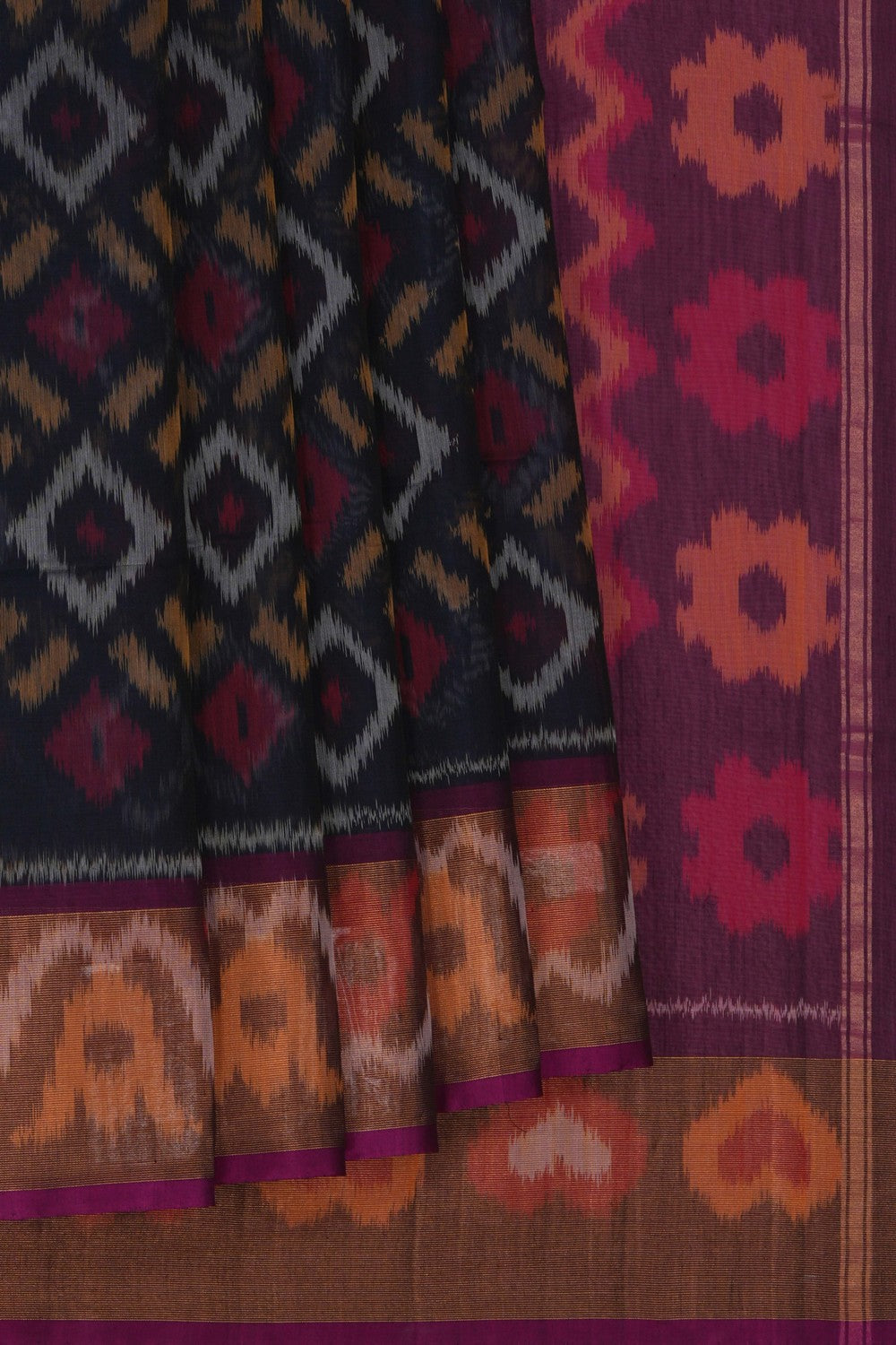 Image of South Cotton-Silk Ikat Saree