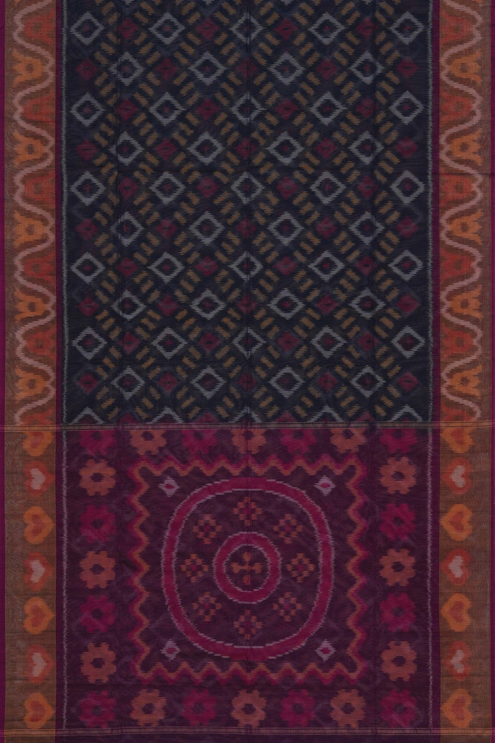 Image of South Cotton-Silk Ikat Saree