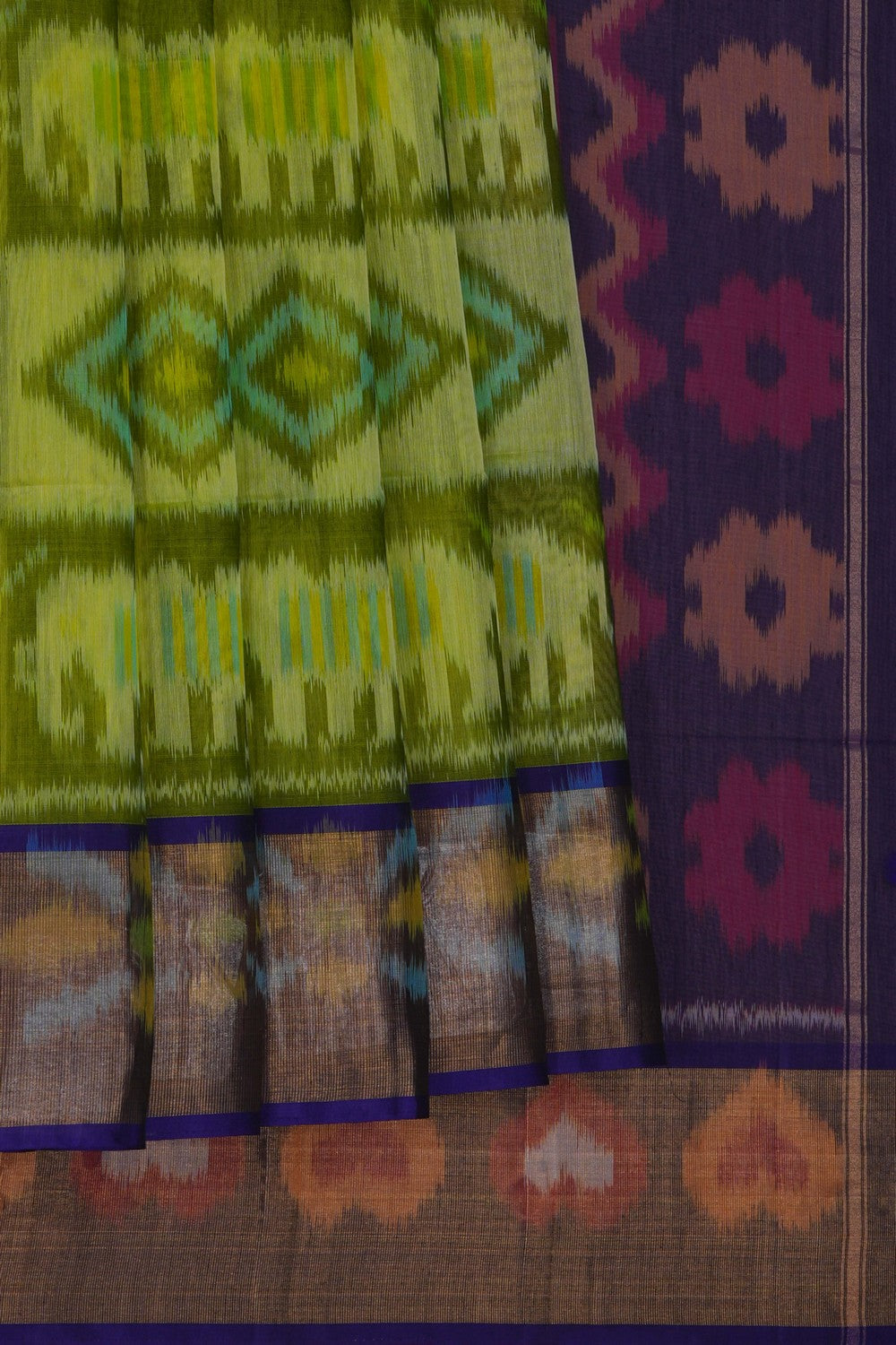 Image of South Cotton-Silk Ikat Saree