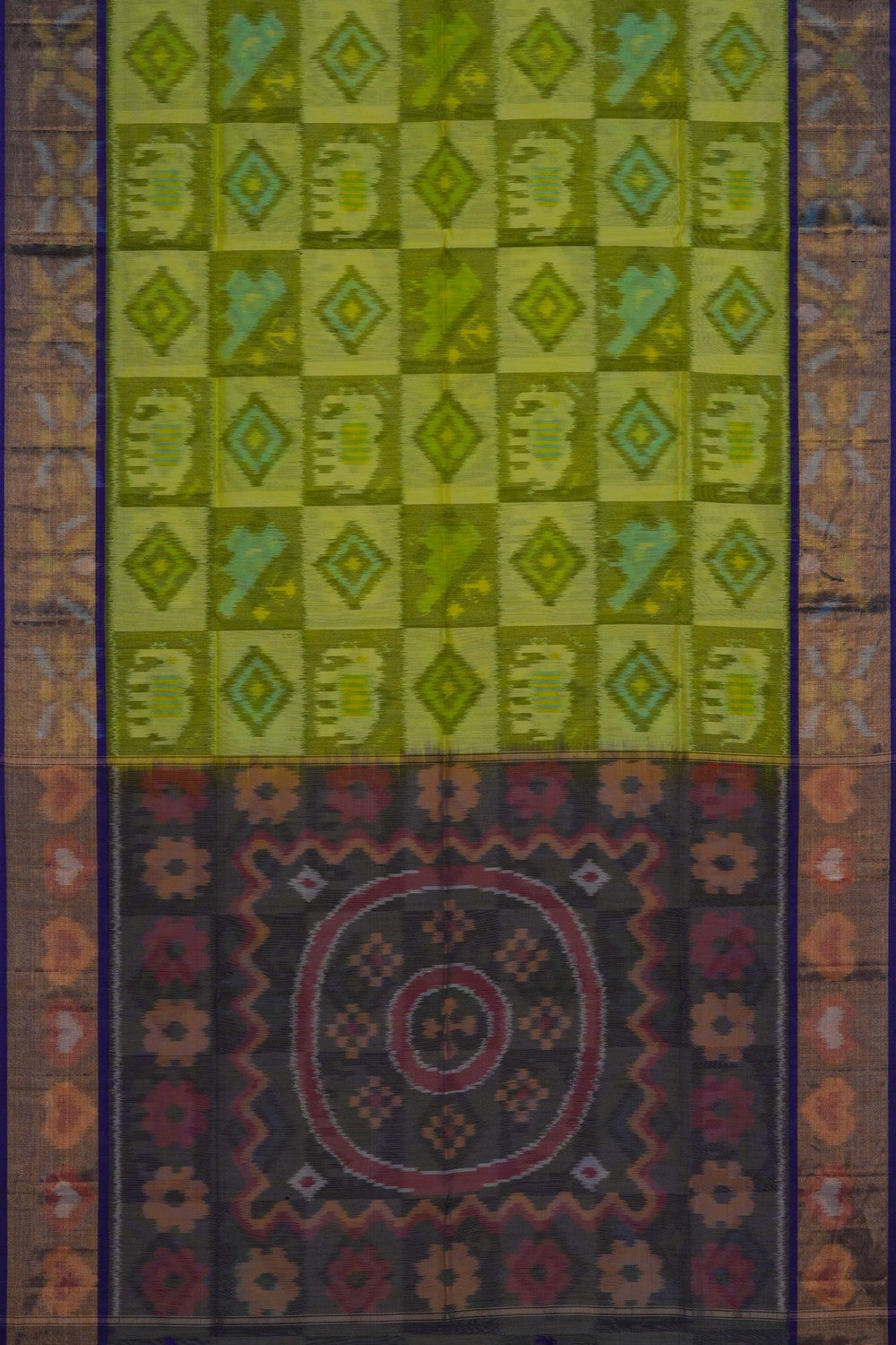 Image of South Cotton-Silk Ikat Saree