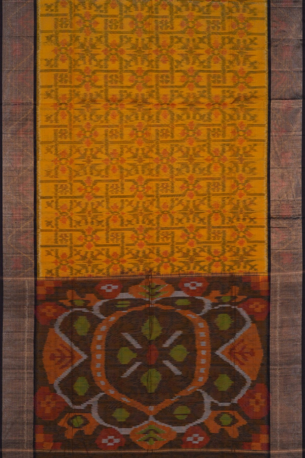 Image of South Cotton-Silk Ikat Saree