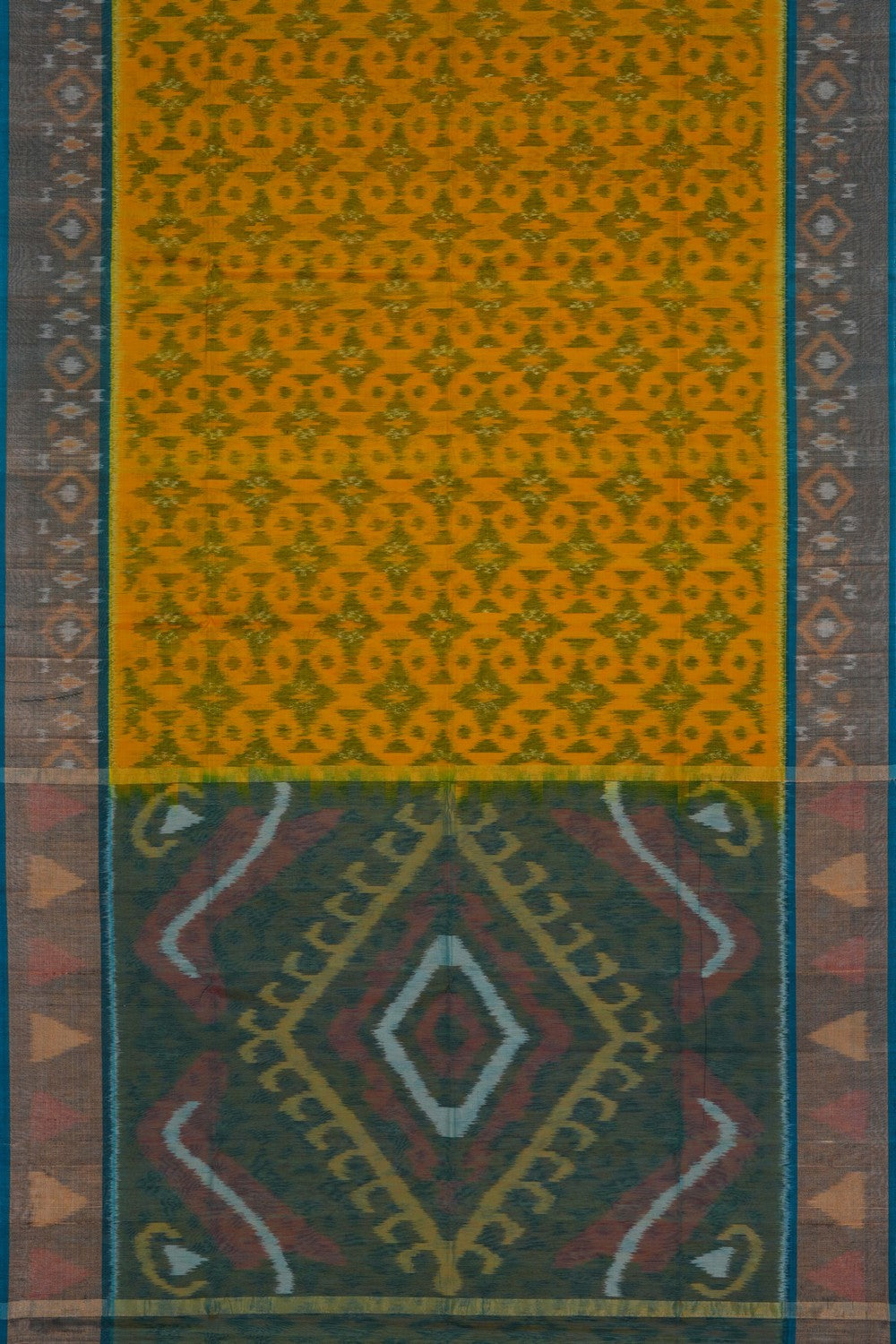 Image of South Cotton-Silk Ikat Saree