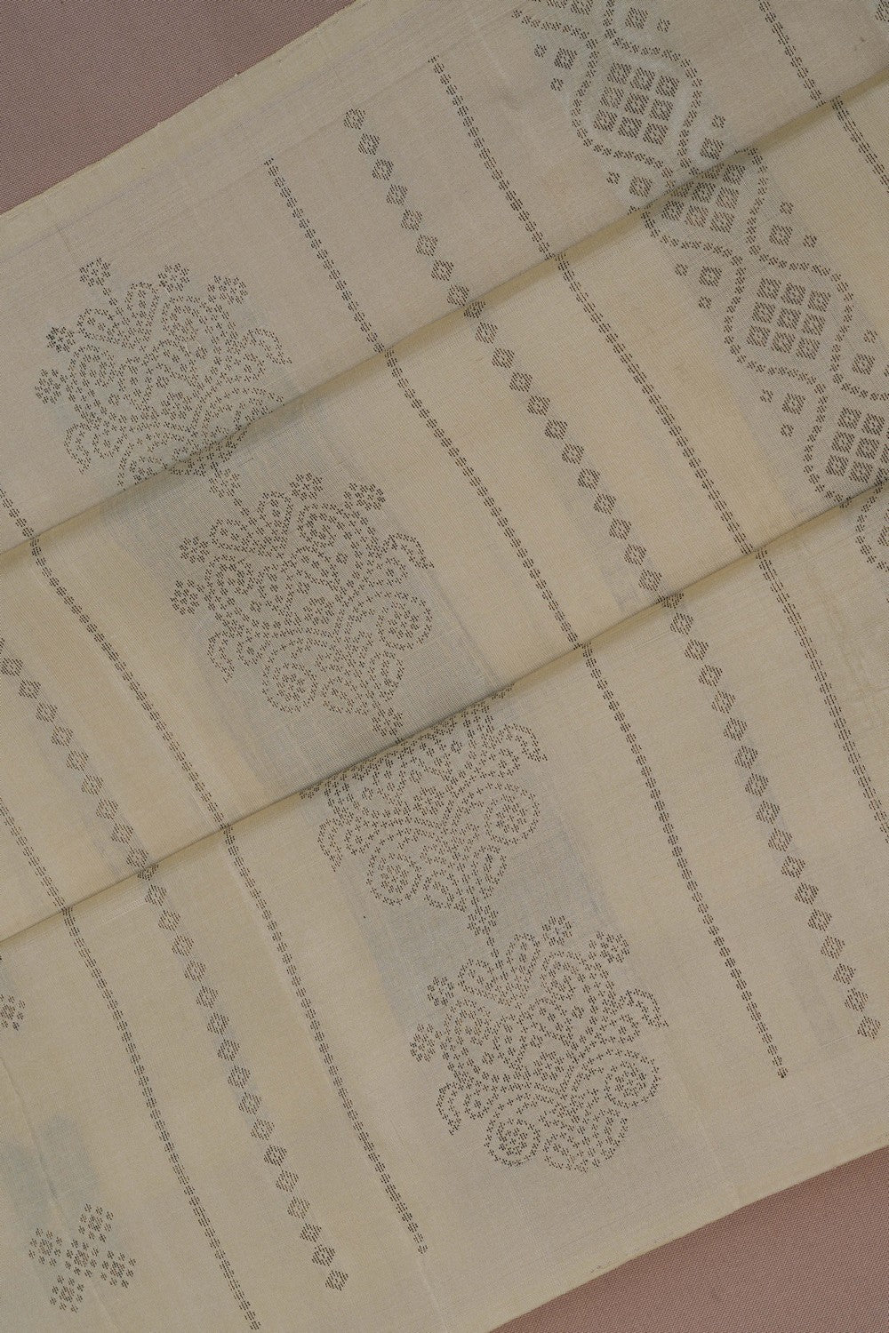 Image of South Silk Cream Saree